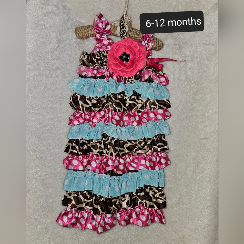 Satin Romper w/headband